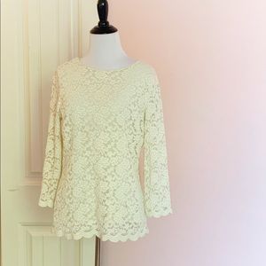 Coldwater Creek-Lace Blouse-Size S